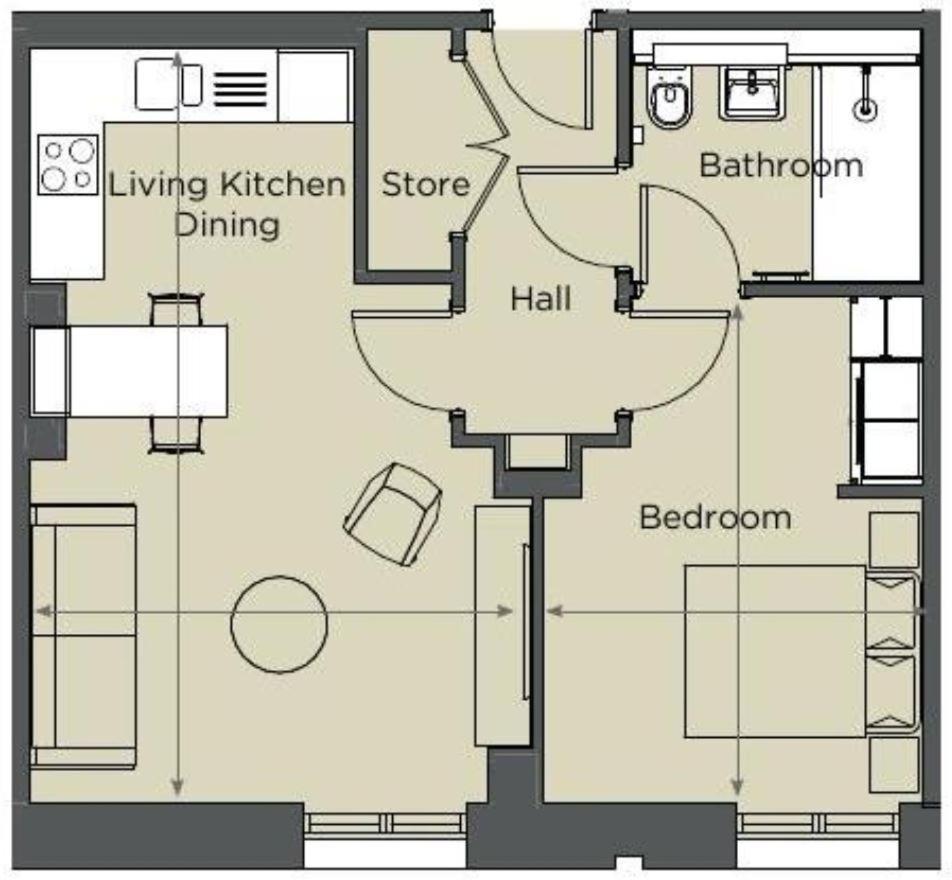 Entire 1 Bed - Number 39 - The Cosy Collection Ltd Apartment